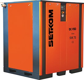 SVK 75 DC VSD Compressor de parafuso duplo de acoplamento direto - inversor