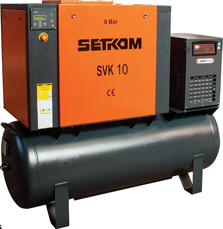 Secador de parafuso com compressor de parafuso SVK 10-TK